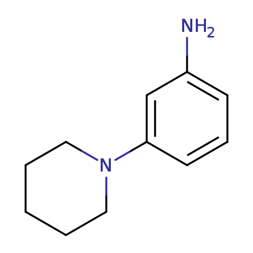 Nc1cccc(c1)N1CCCCC1