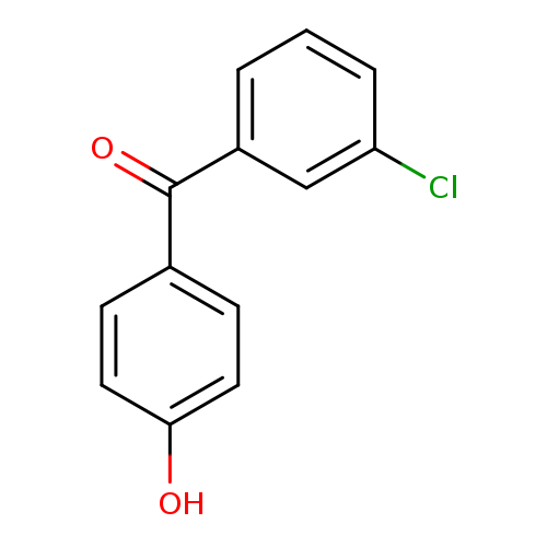 Oc1ccc(cc1)C(=O)c1cccc(c1)Cl