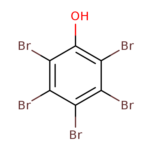 Brc1c(O)c(Br)c(c(c1Br)Br)Br