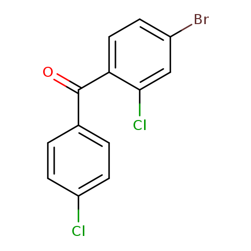 Clc1ccc(cc1)C(=O)c1ccc(cc1Cl)Br