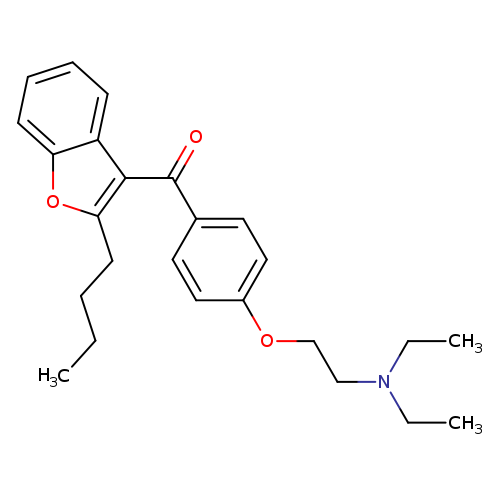 CCCCc1oc2c(c1C(=O)c1ccc(cc1)OCCN(CC)CC)cccc2