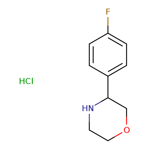 Fc1ccc(cc1)C1NCCOC1.Cl