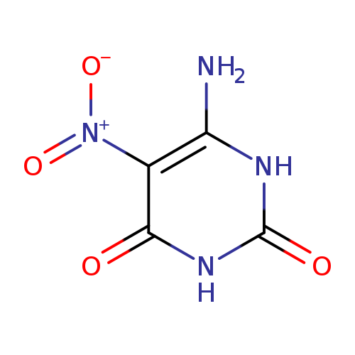 [O-][N+](=O)c1c(N)[nH]c(=O)[nH]c1=O