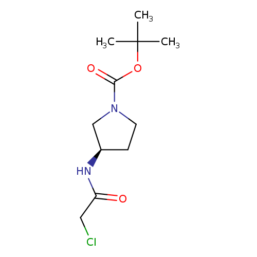 ClCC(=O)N[C@@H]1CCN(C1)C(=O)OC(C)(C)C