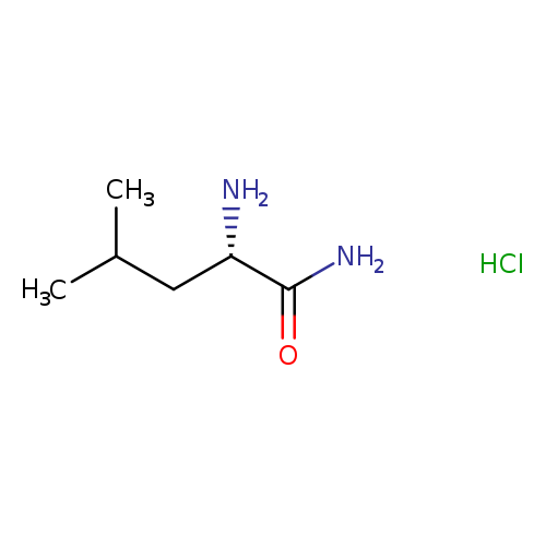 N[C@H](C(=O)N)CC(C)C.Cl