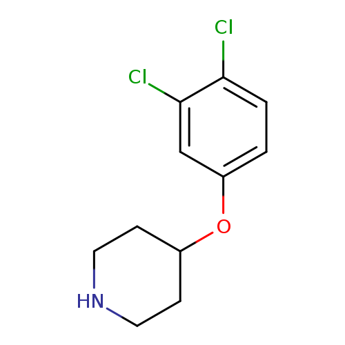 Clc1ccc(cc1Cl)OC1CCNCC1