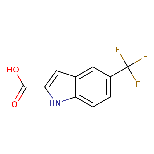 OC(=O)c1cc2c([nH]1)ccc(c2)C(F)(F)F