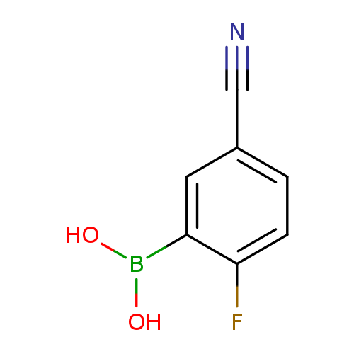N#Cc1ccc(c(c1)B(O)O)F