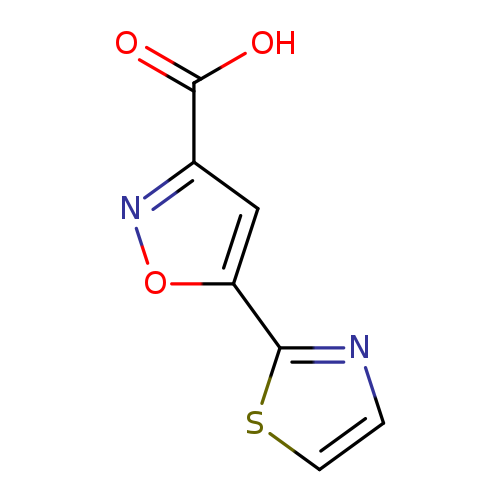 OC(=O)c1noc(c1)c1nccs1