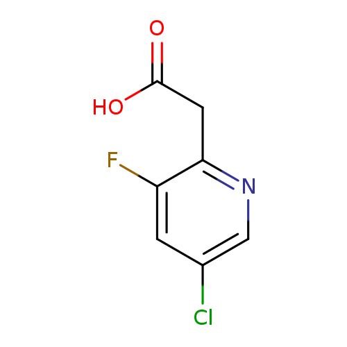 OC(=O)Cc1ncc(cc1F)Cl