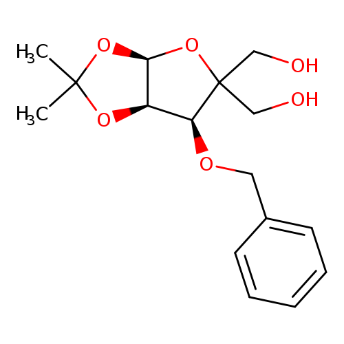 OCC1(CO)O[C@H]2[C@@H]([C@@H]1OCc1ccccc1)OC(O2)(C)C