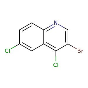 Clc1ccc2c(c1)c(Cl)c(cn2)Br