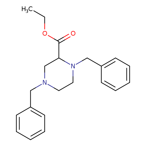CCOC(=O)C1CN(CCN1Cc1ccccc1)Cc1ccccc1