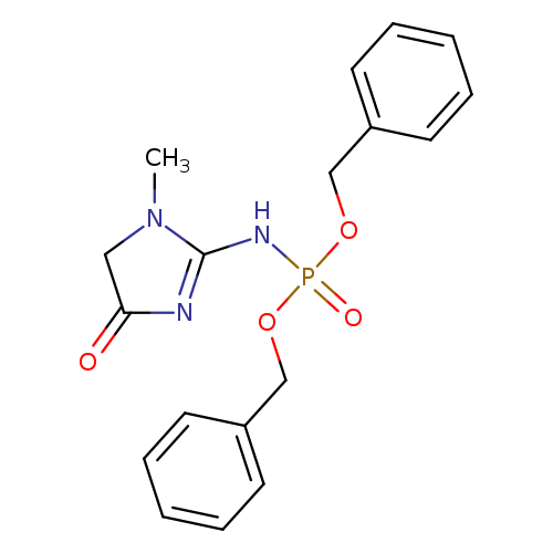 CN1CC(=O)N=C1NP(=O)(OCc1ccccc1)OCc1ccccc1