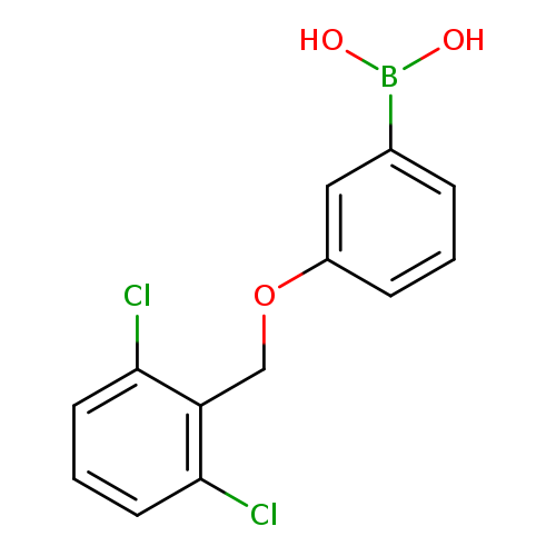Clc1cccc(c1COc1cccc(c1)B(O)O)Cl