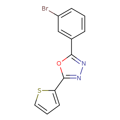 Brc1cccc(c1)c1nnc(o1)c1cccs1