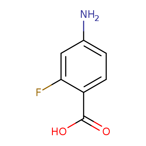 Nc1ccc(c(c1)F)C(=O)O