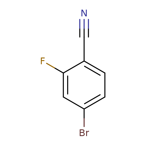 N#Cc1ccc(cc1F)Br