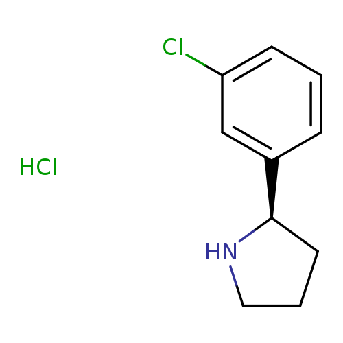 Clc1cccc(c1)[C@H]1CCCN1.Cl