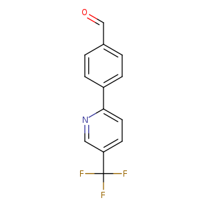 O=Cc1ccc(cc1)c1ccc(cn1)C(F)(F)F