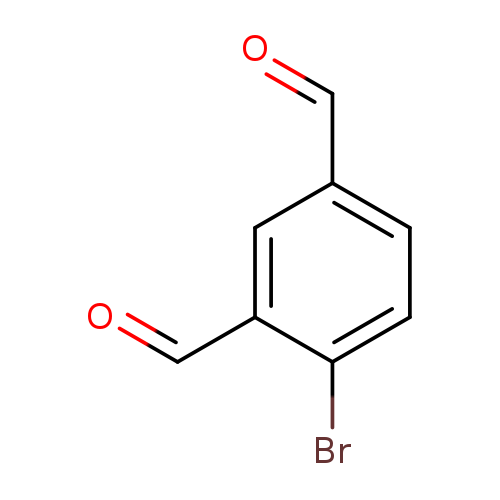 O=Cc1ccc(c(c1)C=O)Br