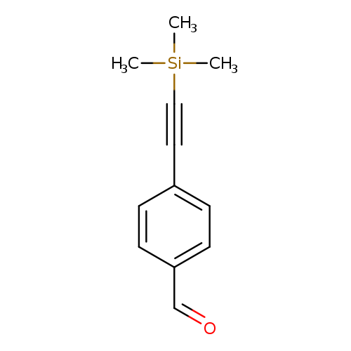 O=Cc1ccc(cc1)C#C[Si](C)(C)C