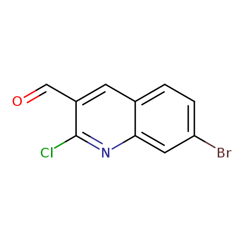 O=Cc1cc2ccc(cc2nc1Cl)Br