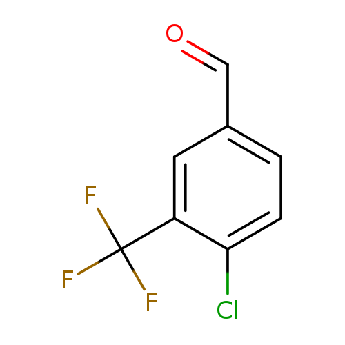 O=Cc1ccc(c(c1)C(F)(F)F)Cl