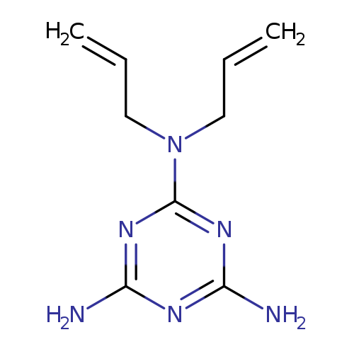 C=CCN(c1nc(N)nc(n1)N)CC=C