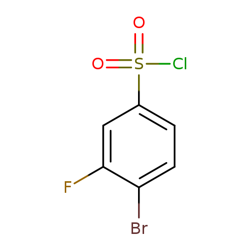 Brc1ccc(cc1F)S(=O)(=O)Cl