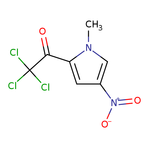 O=C(C(Cl)(Cl)Cl)c1cc(cn1C)[N+](=O)[O-]