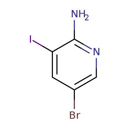 Brc1cnc(c(c1)I)N