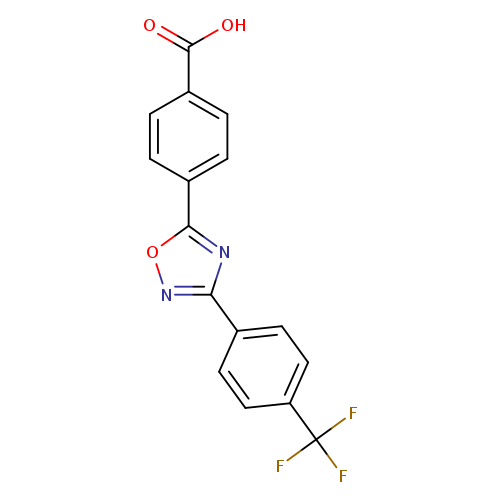 OC(=O)c1ccc(cc1)c1onc(n1)c1ccc(cc1)C(F)(F)F
