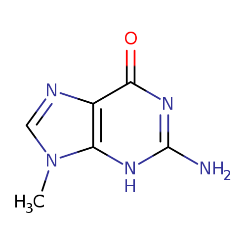 Nc1nc(=O)c2c([nH]1)n(C)cn2