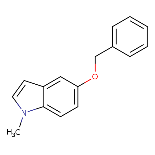 Cn1ccc2c1ccc(c2)OCc1ccccc1