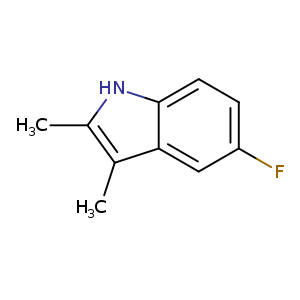 Fc1ccc2c(c1)c(C)c([nH]2)C