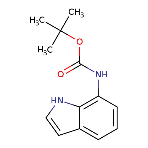 O=C(OC(C)(C)C)Nc1cccc2c1[nH]cc2