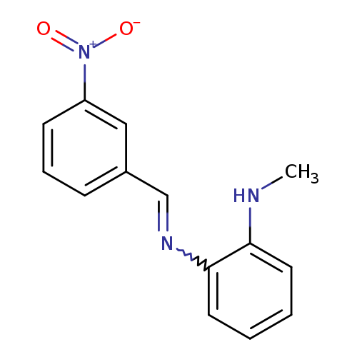 CNc1ccccc1N=Cc1cccc(c1)[N+](=O)[O-]