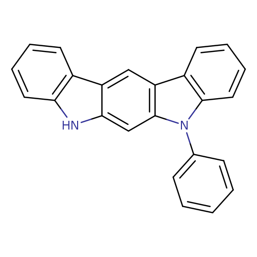 c1ccc(cc1)n1c2ccccc2c2c1cc1[nH]c3c(c1c2)cccc3