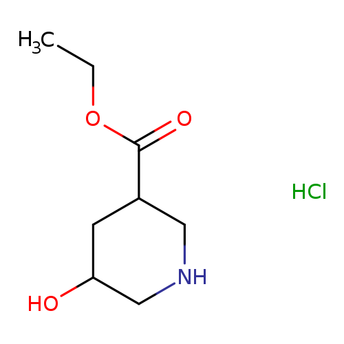 CCOC(=O)C1CNCC(C1)O.Cl