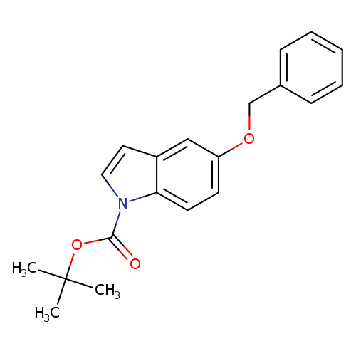 O=C(n1ccc2c1ccc(c2)OCc1ccccc1)OC(C)(C)C