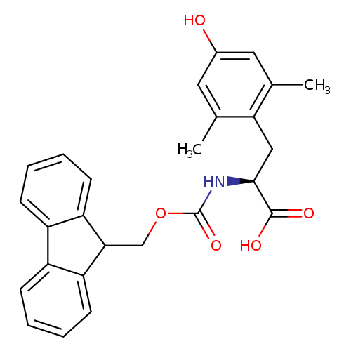 O=C(N[C@H](C(=O)O)Cc1c(C)cc(cc1C)O)OCC1c2ccccc2c2c1cccc2