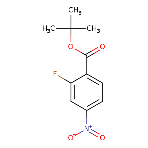 O=C(c1ccc(cc1F)[N+](=O)[O-])OC(C)(C)C