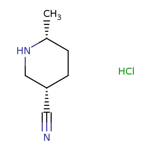 N#C[C@H]1CC[C@H](NC1)C.Cl