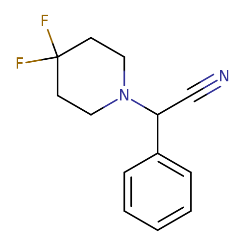 N#CC(c1ccccc1)N1CCC(CC1)(F)F