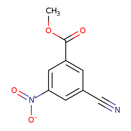 N#Cc1cc(cc(c1)[N+](=O)[O-])C(=O)OC