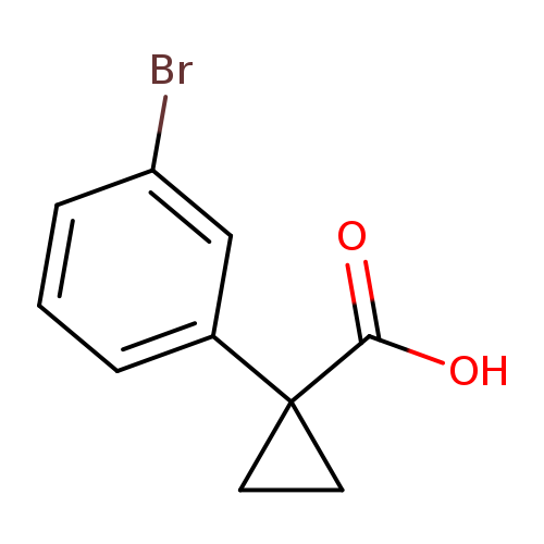 Brc1cccc(c1)C1(CC1)C(=O)O