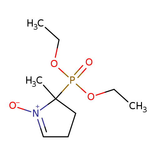 CCOP(=O)(C1(C)CCC=[N+]1[O-])OCC