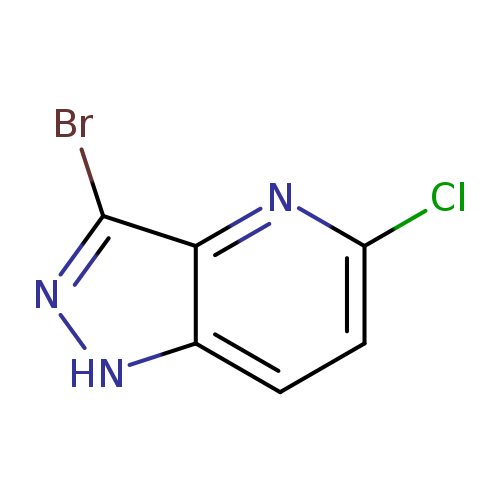 Clc1ccc2c(n1)c(Br)n[nH]2