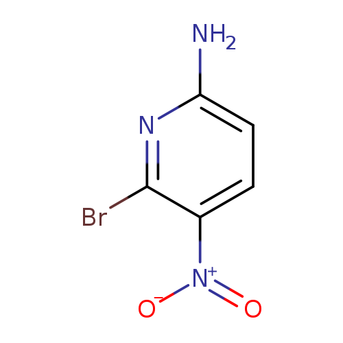 [O-][N+](=O)c1ccc(nc1Br)N